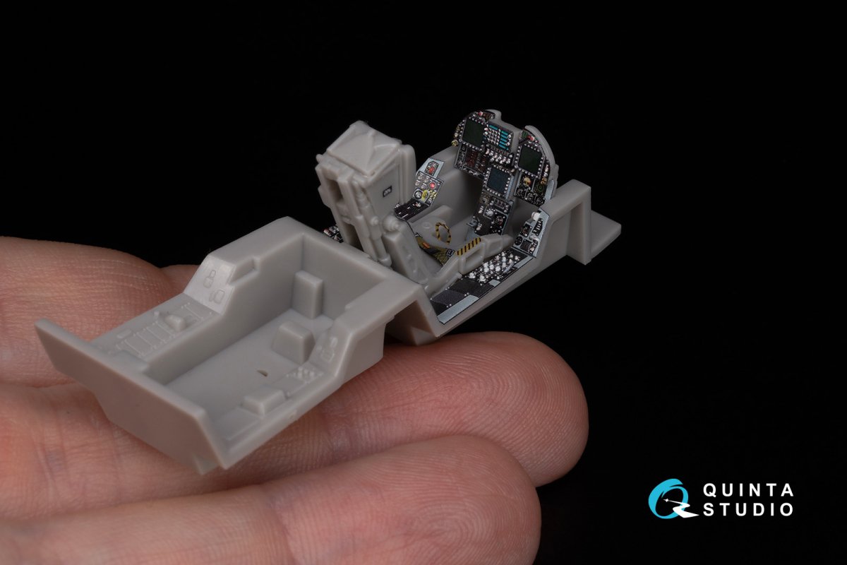 Quinta Studio QD48302 F/A-18C late 3D-Printed &amp;amp; coloured Interior on decal paper (Hasegawa) 1/48 – immagine 8