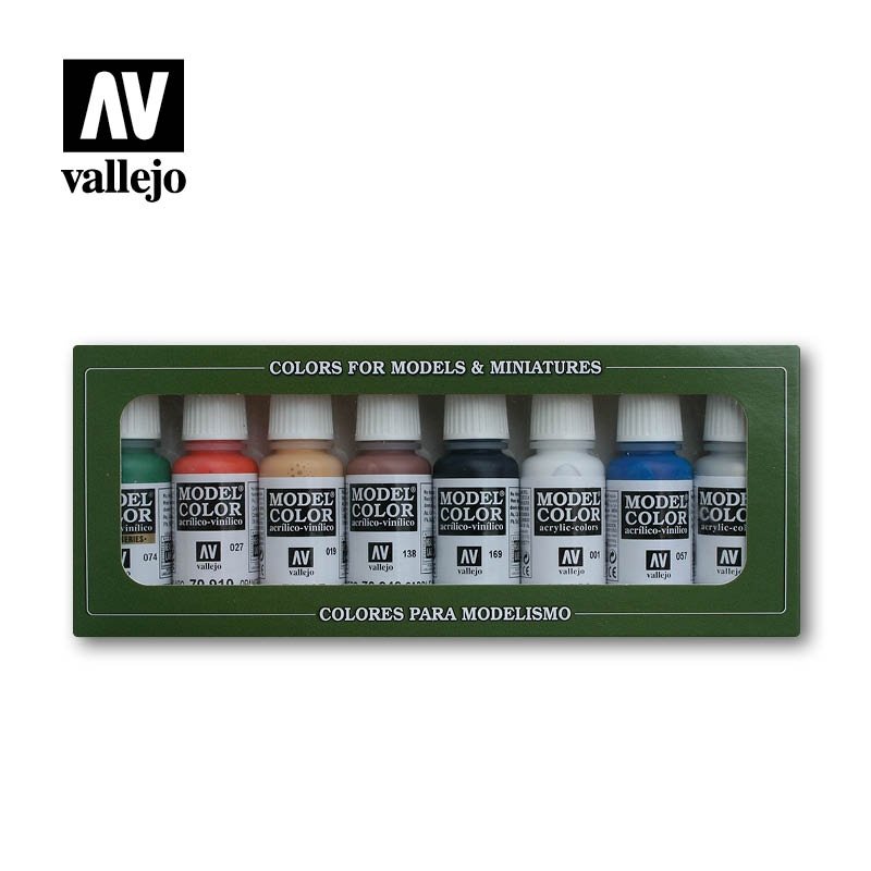 Vallejo 70103 Model Color - Wargame Basic Set 8 x 17 ml (70103)