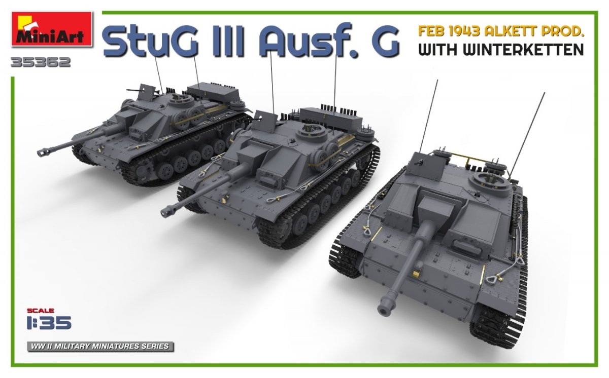 Mini Art 35362 StuG III Ausf. G FEB 1943 ALKETT PROD. WITH WINTERKETTEN 1/35 – Bild 3
