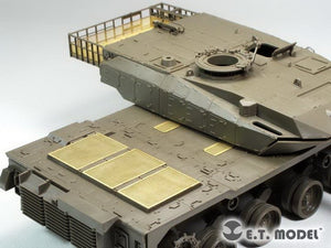 E.T. Model EA35-096 JGSDF TYPE 10 Tank Engine &amp;amp; Turret Rack Grills For TAMIYA 35329 1/35 – immagine 3