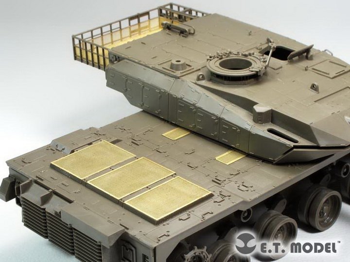 E.T. Model EA35-096 JGSDF TYPE 10 Tank Engine &amp;amp; Turret Rack Grills For TAMIYA 35329 1/35 – immagine 3