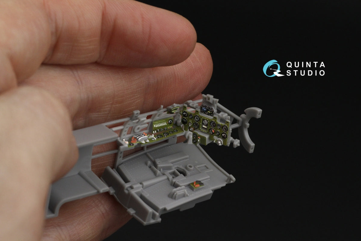Quinta Studio QD48624 A6M5 Zero, Mitsubishi Prod. 3D-Printed &amp; coloured Interior on decal paper (Fine Molds) 1/48