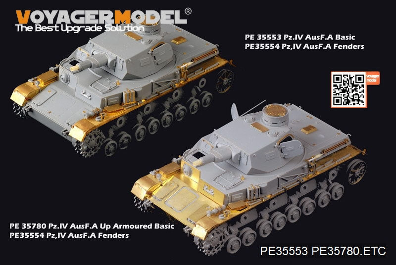 Voyager modèle PE35554 WWII allemand Pz.Kpfw.IV Ausf.A ailes pour DROGON 6747 1/35 – image 4