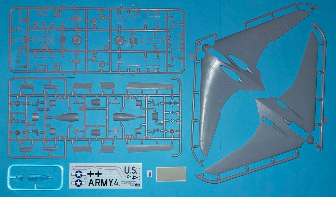 AMP 72017 Early Horten H IX V1 project w/BMW 003j 1/72 – immagine 3