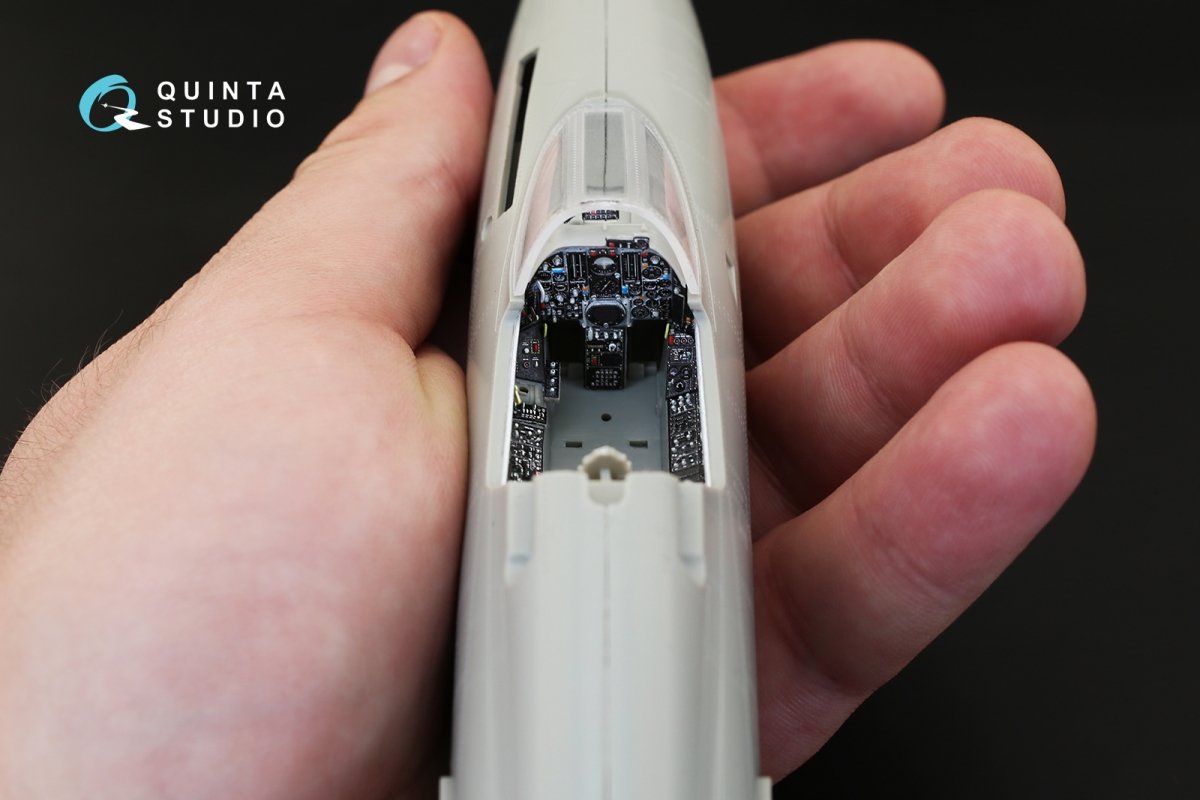 Quinta Studio QD48138 F-105D 3D-Printed &amp;amp; coloured Interior on decal paper (for HobbyBoss kit) 1/48 – immagine 5