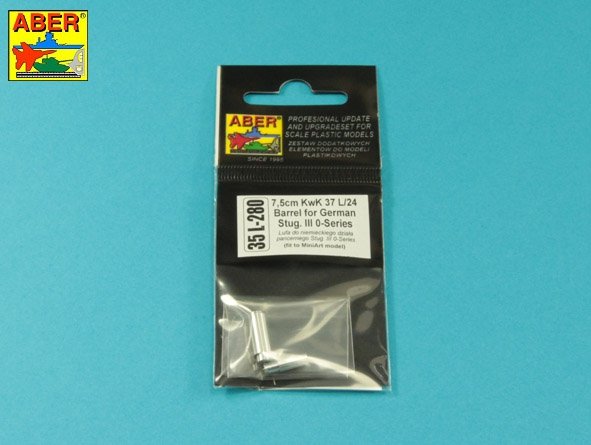 Aber 35L-280 Lufa 7,5 cm KwK 37 L/24 do niemieckiego działa Stug.III o-Series 1/35 – immagine 2