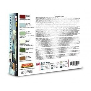 Coffret de peinture acrylique Lifecolor CS34 Royal Navy, lot de 2 (6 x 22 ml). – image 2