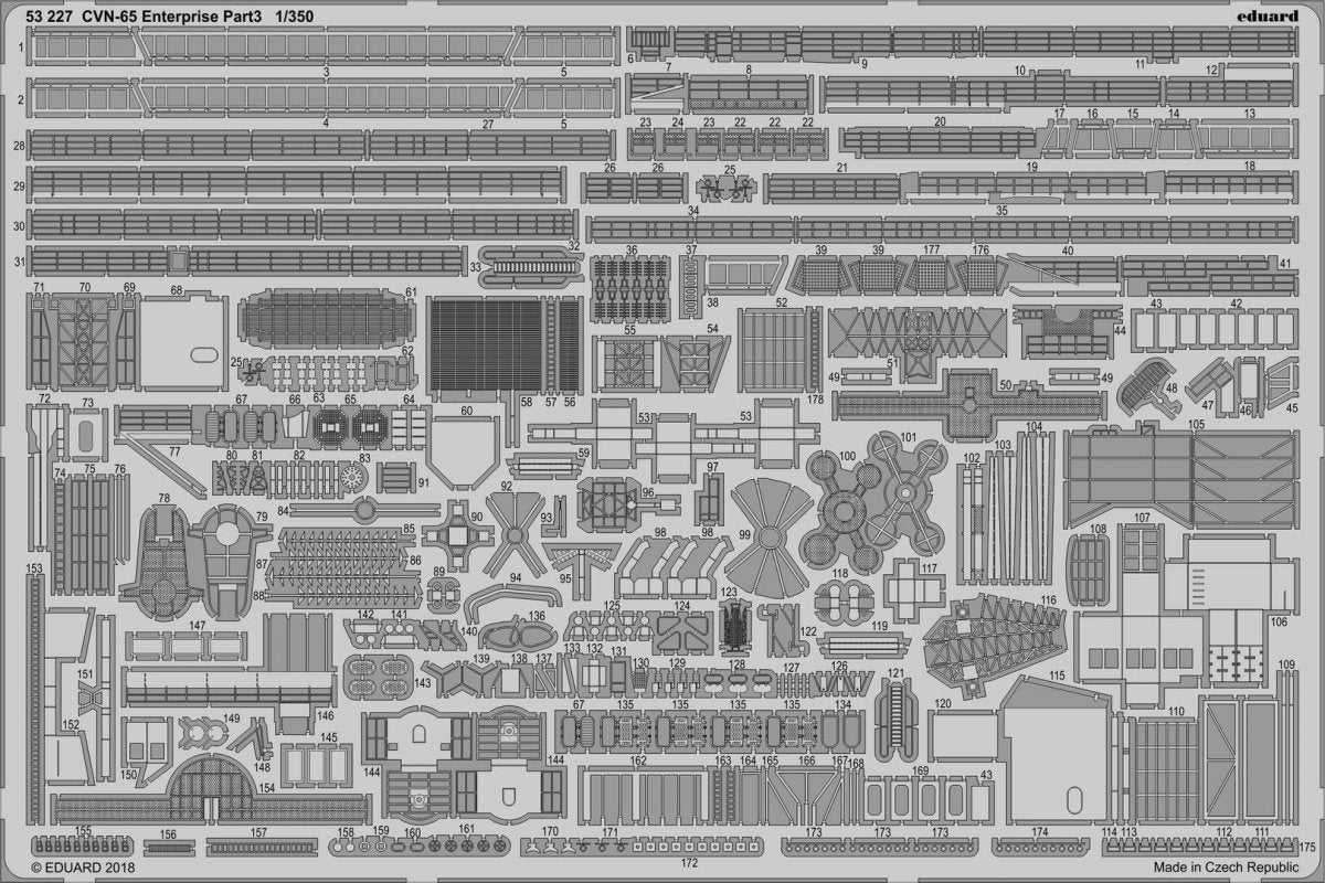 Eduard BIG5351 CVN-65 Enterprise PART I TAMIYA 1/350 – immagine 4