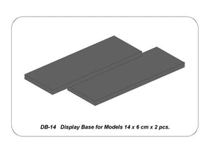 Aber DB-14 Display Base for Models 14 x 6 cm (2 pcs)