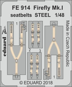 Eduard FE914 Firefly Mk. I seatbelts STEEL TRUMPETER 1/48