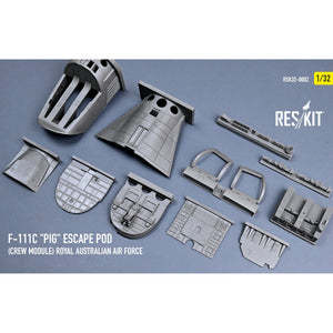 RESKIT RSK32-0002 F-111С "Pig" Escape Pod (Crew Module) Royal Australian Air Force - resin model kit 1/32