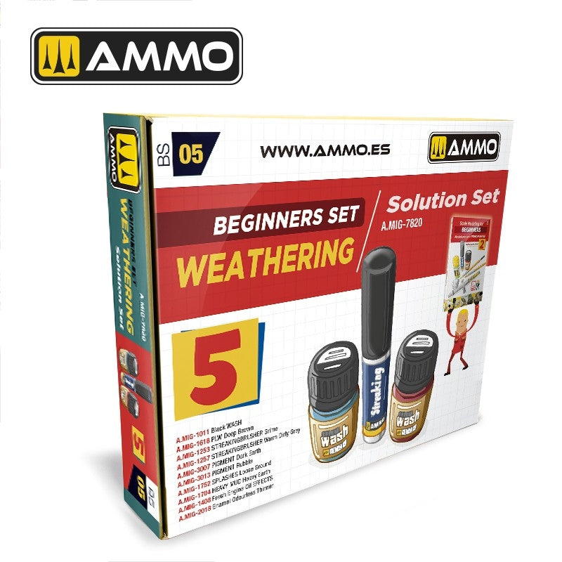 AMMO by Mig Jimenez 7820 Beginners Set - Weathering