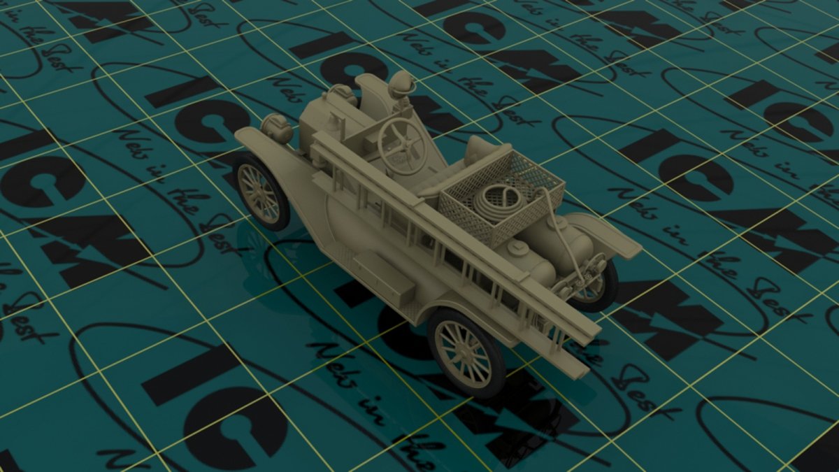 ICM 24017 Model T 1914 Fire Truck with Crew 1/24 – immagine 5