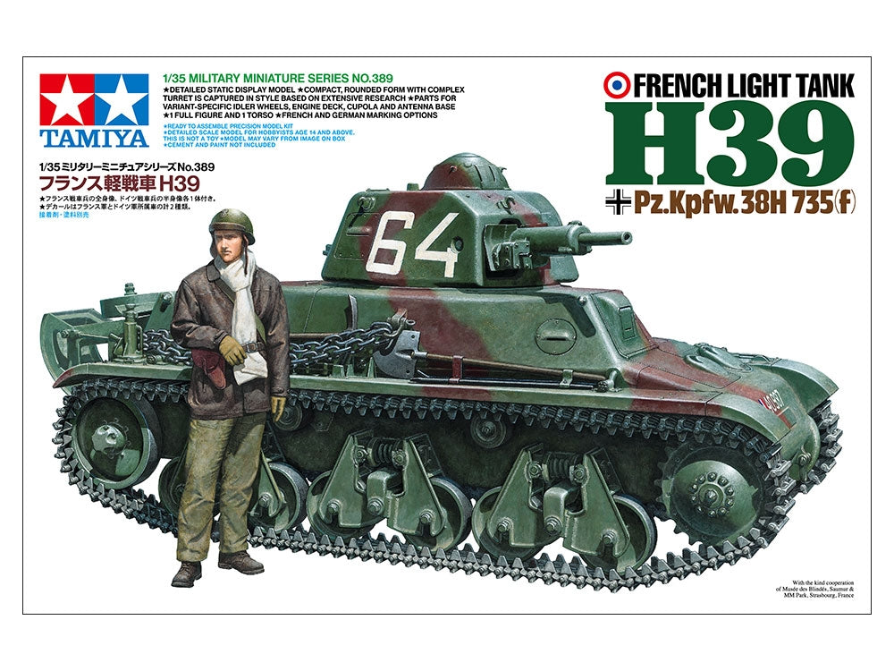 Tamiya 35389 French Light Tank H39 Pz.Kpfw.38H 735(f) 1/35 – Bild 2