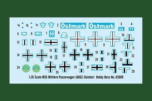Hobby Boss 83889 M35 Mittlere Panzerwagen ADGZ-Daimler 1/35 – zdjęcie 4