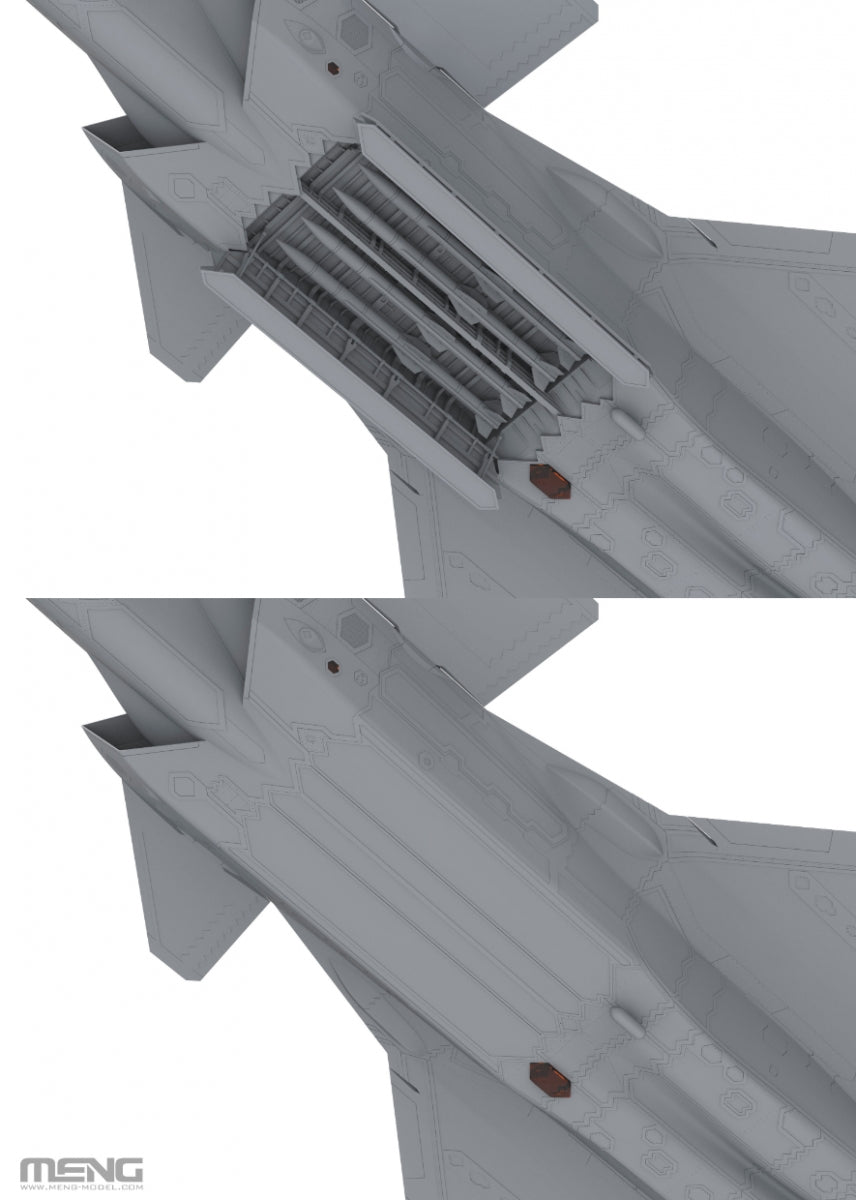 Meng LS-002 Chinese J-20 Stealth Fighter 1/48 – zdjęcie 15