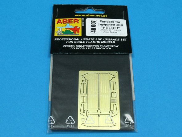 Aber 48007 Fenders for german tank destroyer Sd.Kfz. 138/2 Jagdpanzer 38(t) &amp;#39;&amp;#39;Hetzer&amp;#39;&amp;#39; 1/48 – immagine 3