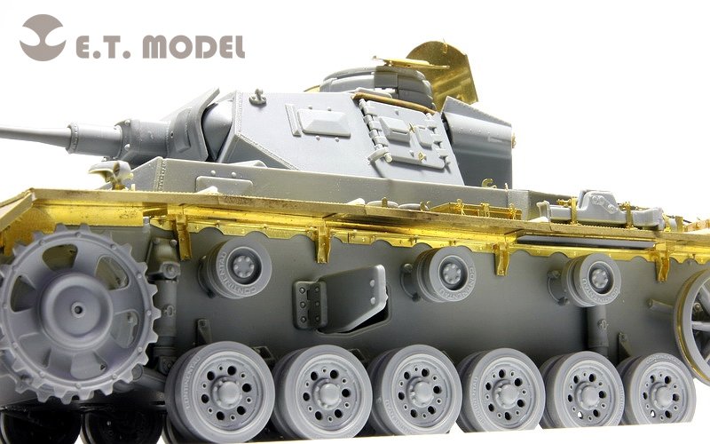 Garde-boue ET Model EA35-010 pour char allemand Pz.Kpfw.III Ausf.HN de la Seconde Guerre mondiale, compatible avec la maquette DRAGON au 1/35 – image 2