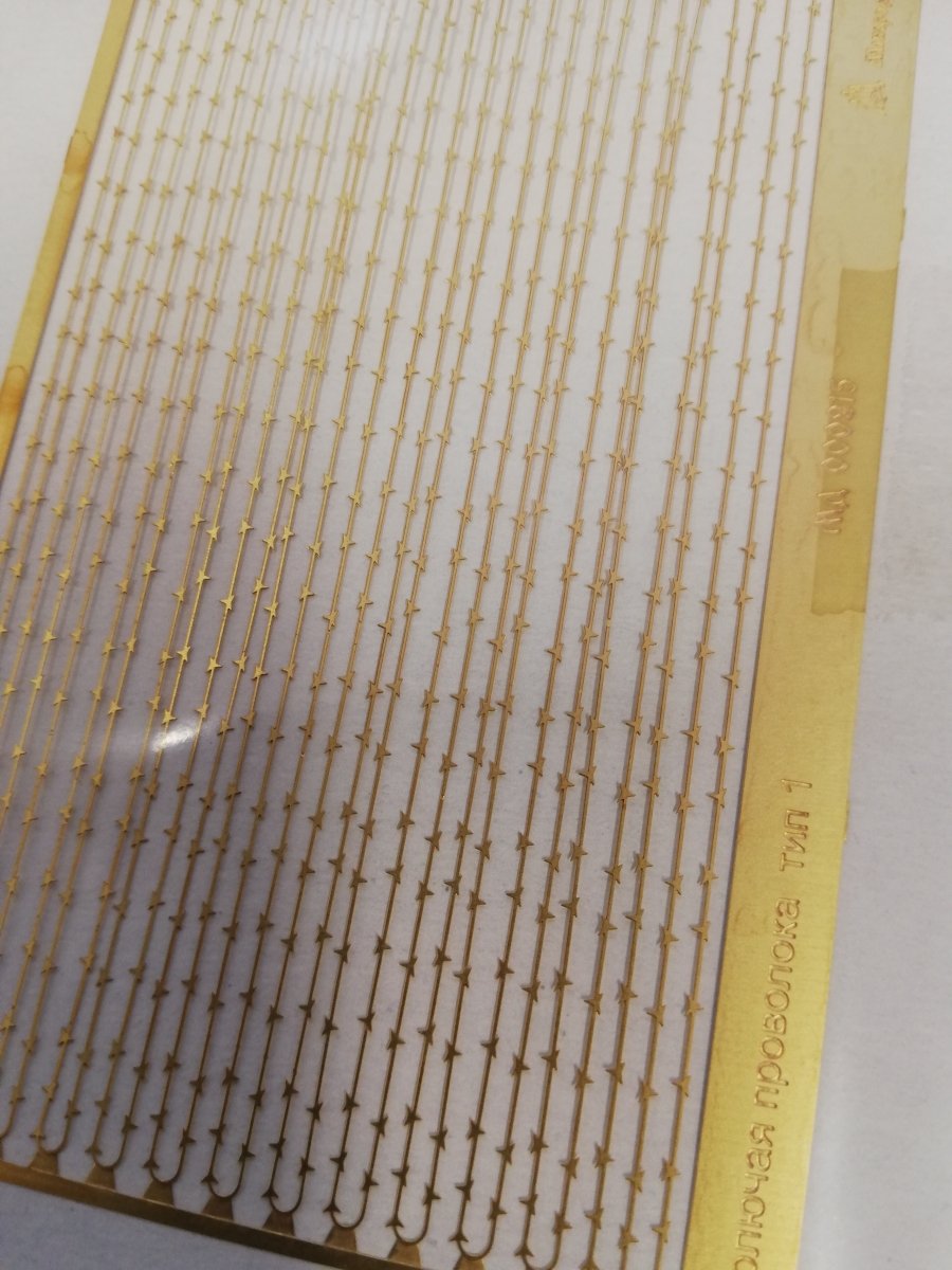 Microdesign MD 000215 Photoetched barwire &amp;quot;Yegoza&amp;quot;. Type 1 (2.5 m) 1/35 – imagen 2