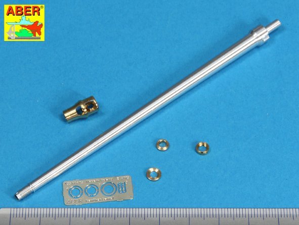 Aber 35L-036n German 7,5cmKwK42L/70 gun barrel with muzzle brake for Panther Ausf. G Late 1/35 – immagine 2