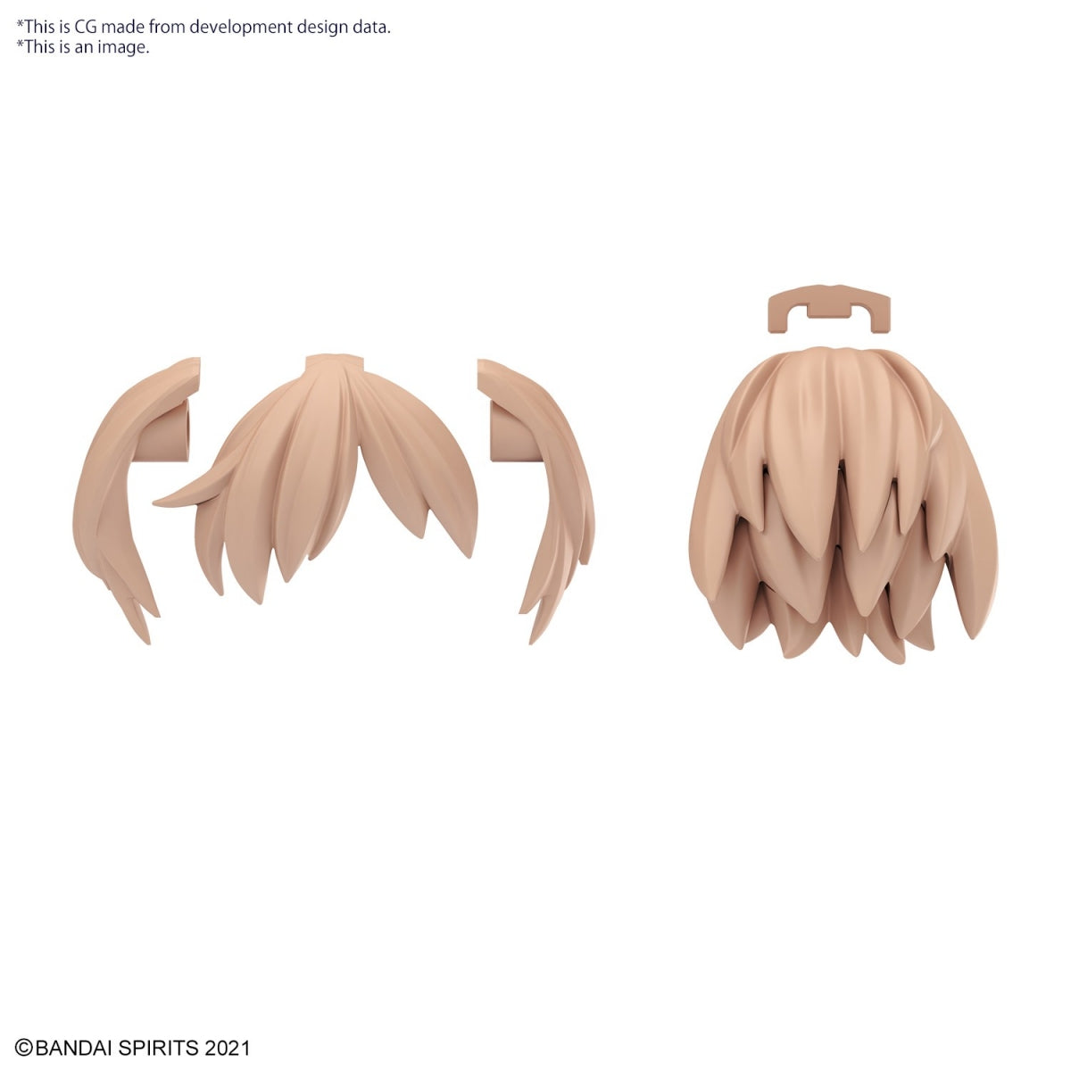 Bandai 67139 30MS OPTION HAIR STYLE PARTS VOL.10 ALL 4 TYPES – Bild 13
