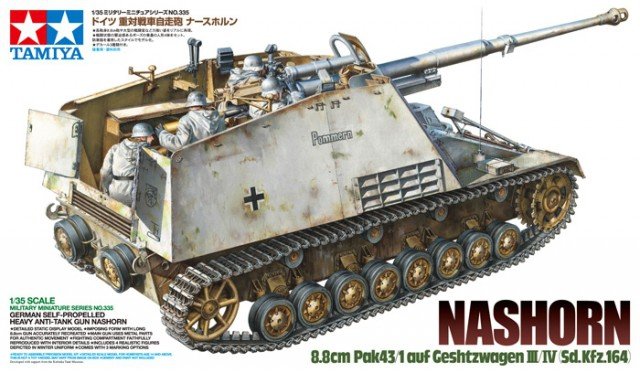 Tamiya 35335 Nashorn 8.8cm Pak43/1 auf Geschutzwagen III/IV(Sd.Kfz.164) 1/35