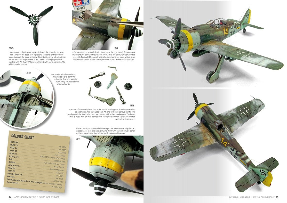 AK Interactive AK2921 ACES HIGH ISSUE 11 FW 190 DER WÜRGER (English) – image 4