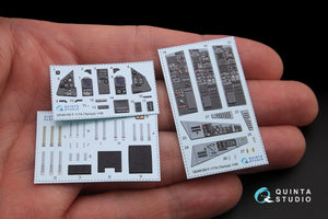 Quinta Studio QD48169 F-117A 3D-Printed &amp;amp; coloured Interior on decal paper (for Tamiya kit) 1/48 – immagine 2