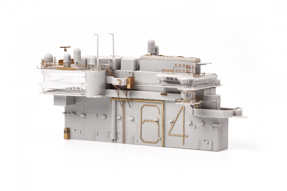Eduard 53285 USS Constellation CV-64 part 5 - island TRUMPETER 1/350 – immagine 3