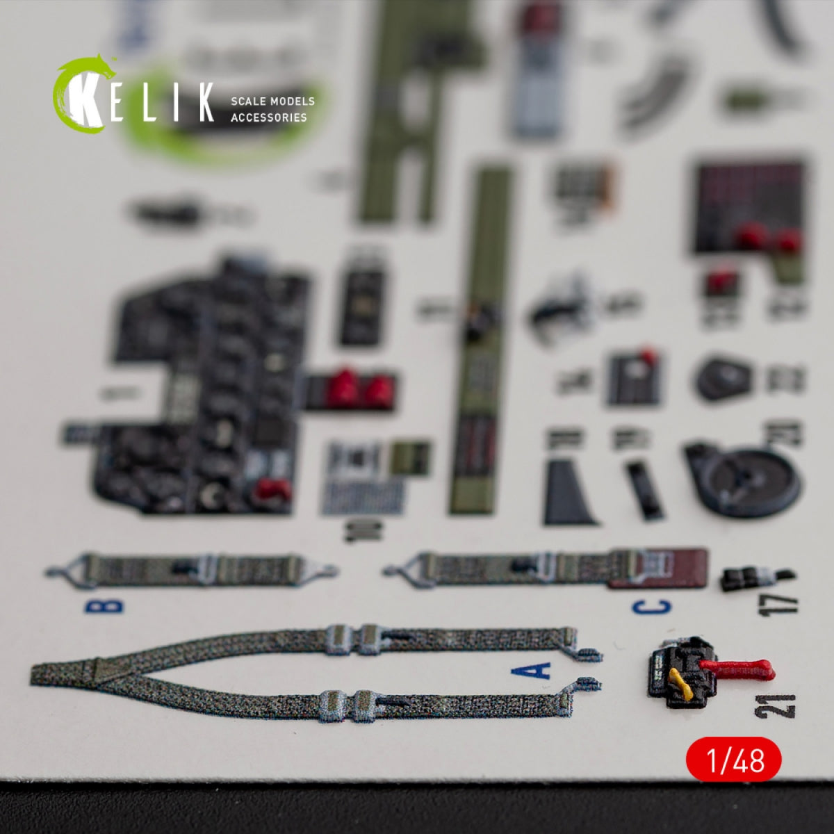 KELIK K48016 Р-47D &amp;quot;Thunderbolt&amp;quot; interior 3D decals for Italeri/Academy kit 1/48 – Bild 6