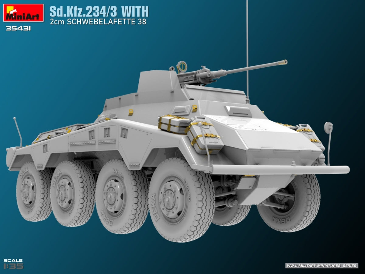 MiniArt 35431 Sd.Kfz.234/3 With 2cm Schwebelafette 38 1/35 – Bild 12