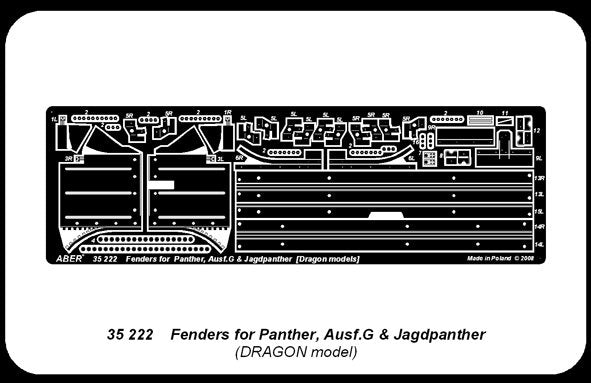Aber 35222 Fenders for Panther Ausf.G and Jagdpanther 1/35 – Bild 4