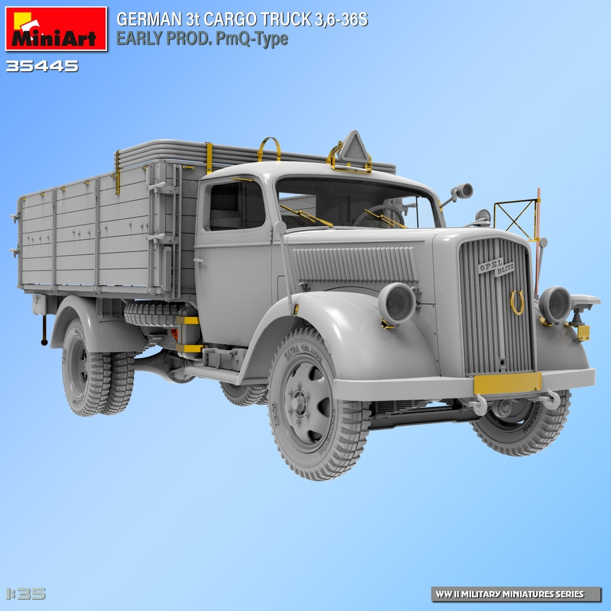 Miniart 35445 GERMAN 3t CARGO TRUCK 3,6-36S EARLY PROD. PmQ-Type 1/35 – immagine 2