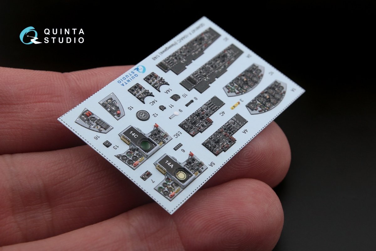 Quinta Studio QD48147 F-104A/C 3D-Printed &amp;amp; coloured Interior on decal paper (for Hasegawa kit) 1/48 – imagen 2