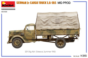 Miniart 35456 GERMAN 3T CARGO TRUCK 3,6-36S MID PROD 1/35 – immagine 11