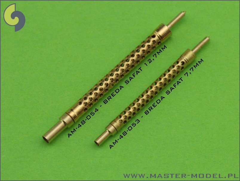 Canons de 12,7 mm pour mitrailleuse italienne Master AM-48-054 Breda SAFAT (2 pièces) (1/48) – image 4