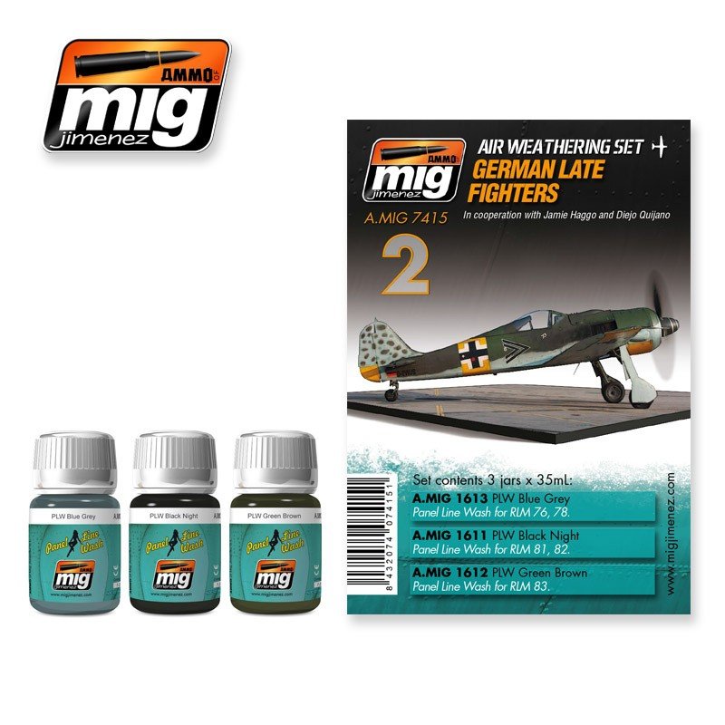 MUNITIONS du Mig Jimenez 7415 ALLEMANDS LATE FIGHTERS