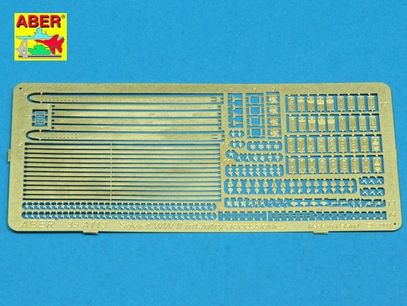 Aber 35A113 Accessoires d'infanterie soviétique de la Seconde Guerre mondiale (1/35) 