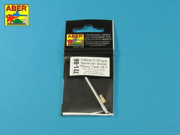 Aber 72L-66 130 mm C-70 gun barrel for Soviet tank JS-7 1/72 – zdjęcie 8