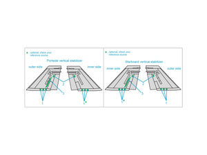 Quinta Studio QP48033 F/A-18A/B/C/D tail reinforcement plates (all kits) 1/48 – zdjęcie 2