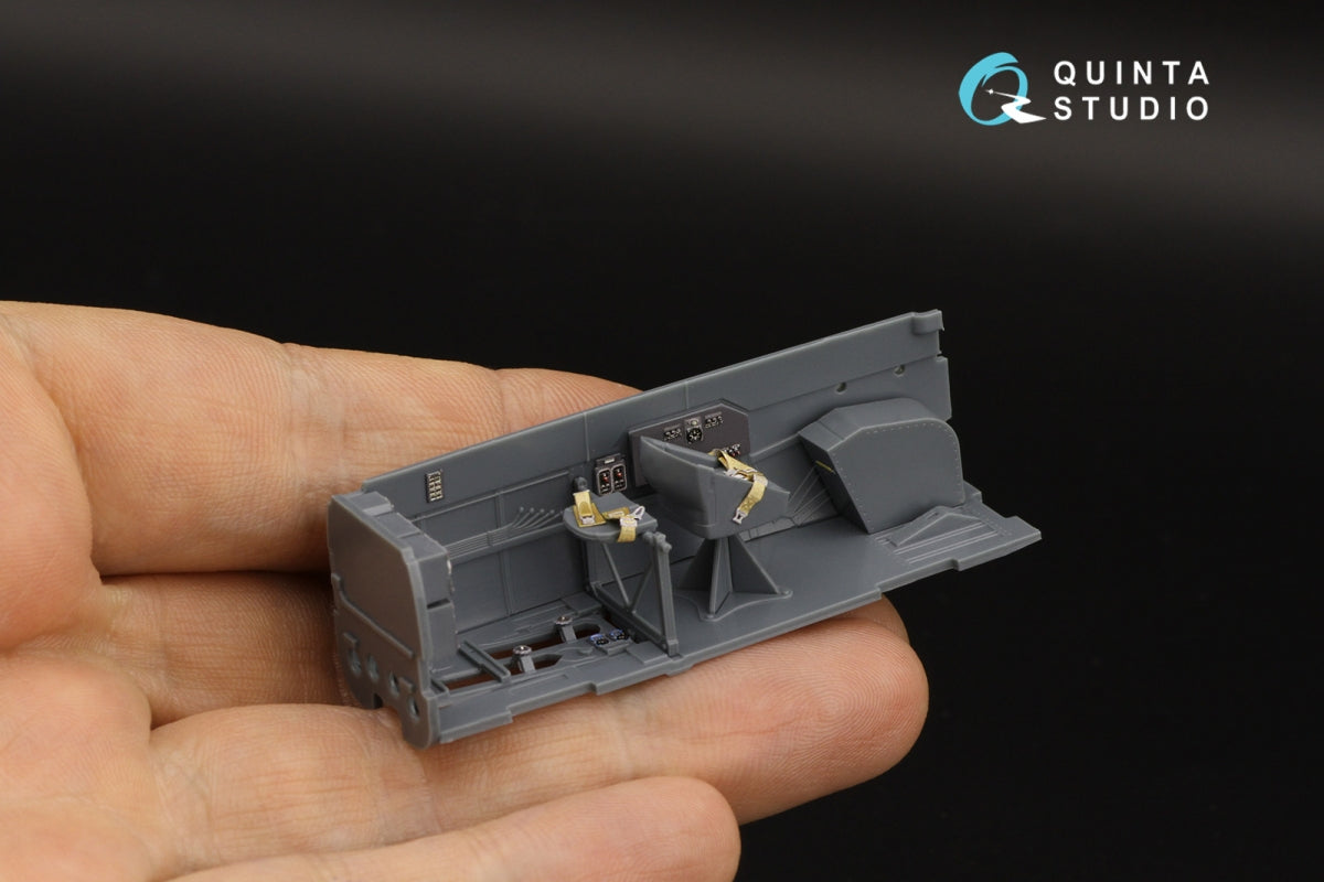 Quinta Studio QD48301 Bf 110E/F 3D-Printed &amp;amp; coloured Interior on decal paper (Eduard) 1/48 – immagine 3