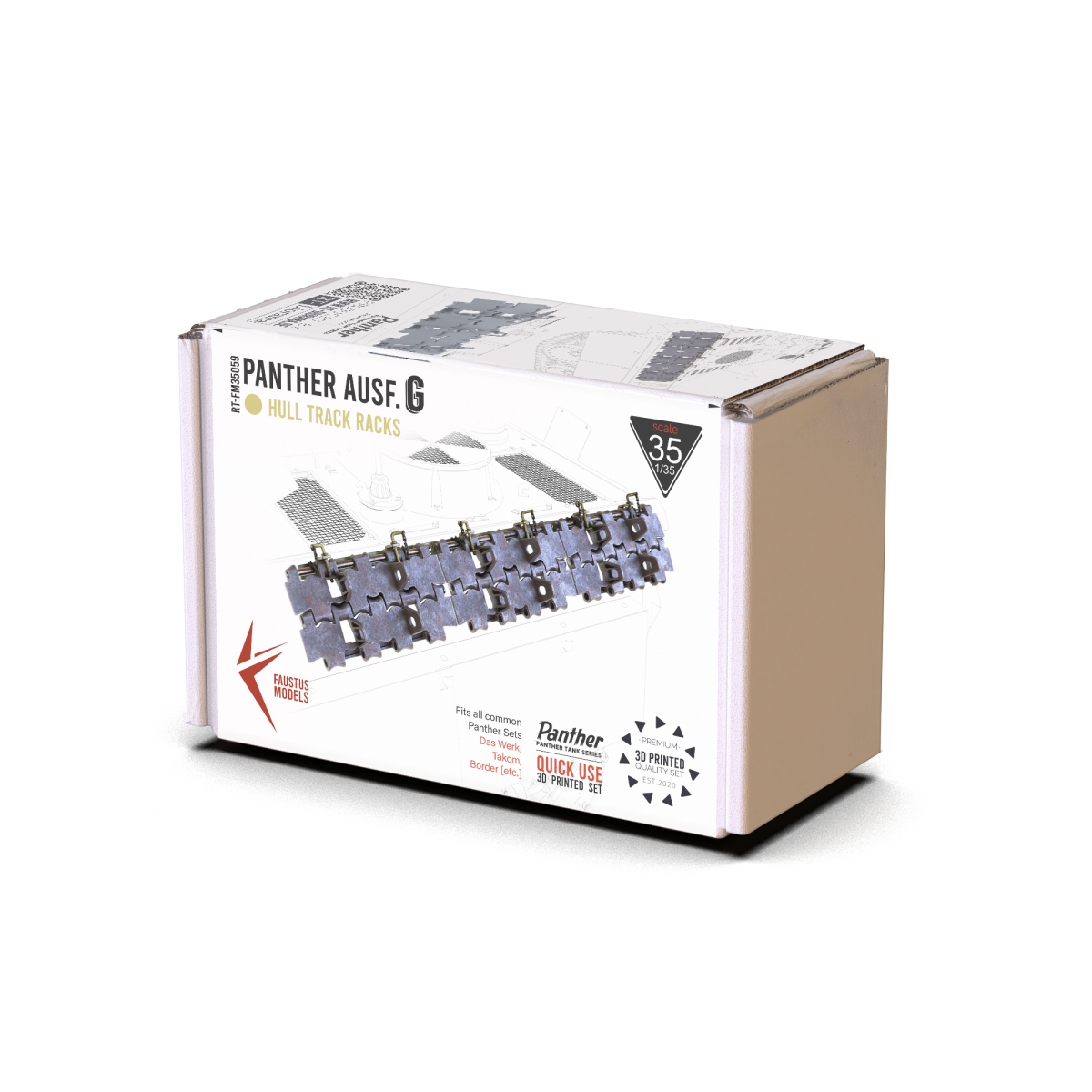 Faustus Models FM35059 Panther Ausf.G Hull Track Racks 1/35