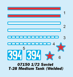 Trumpeter 07150 Soviet T-28 Medium Tank (Welded) 1/72 – image 4