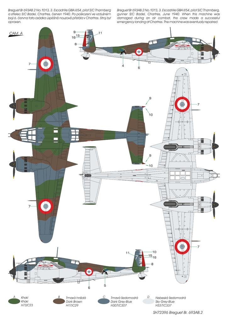 Special Hobby 72396 Breguet Br.693AB.2 &amp;#39;French Attack-Bomber&amp;#39; 1/72 – immagine 2