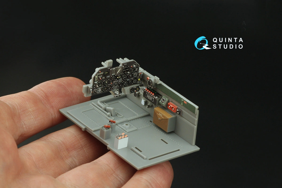 Quinta Studio QD32197 P-47D Thunderbolt Bubbletop Early 3D-Printed coloured Interior on decal paper (Hasegawa) 1/32 – immagine 9