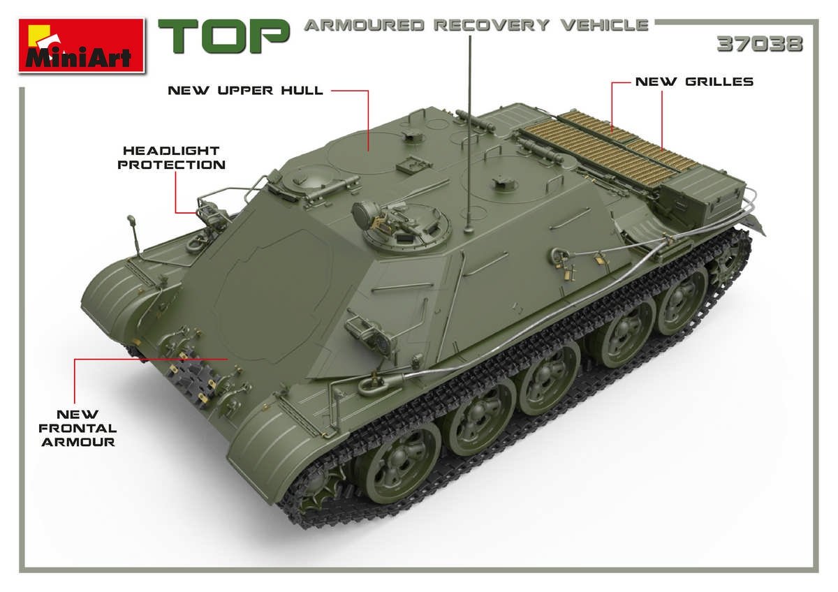MiniArt 37038 TOP ARMOURED RECOVERY VEHICLE 1/35 – zdjęcie 3