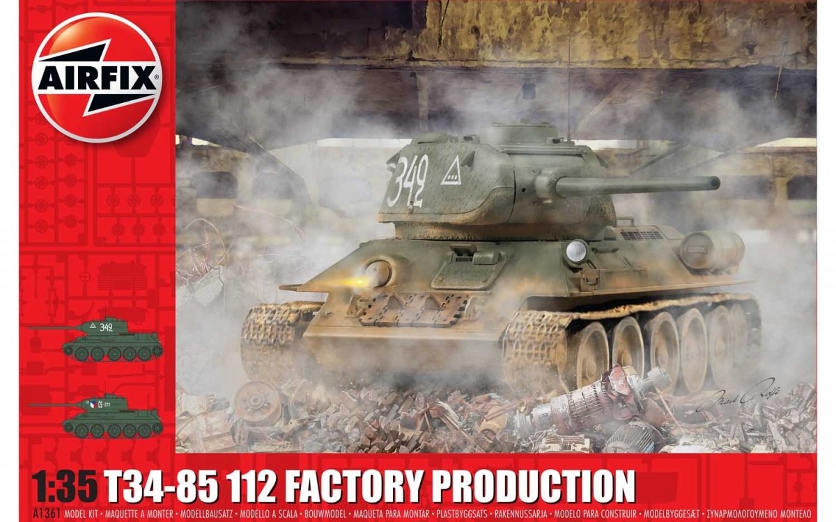Airfix 1361 T34/85, 112 Production d'usine 1/35