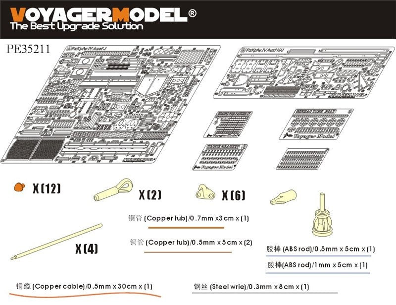 Voyager Model PE35211 WWII German Pz.Kpfw.IV Ausf.J for TAMIYA 35181 1/35 – zdjęcie 2