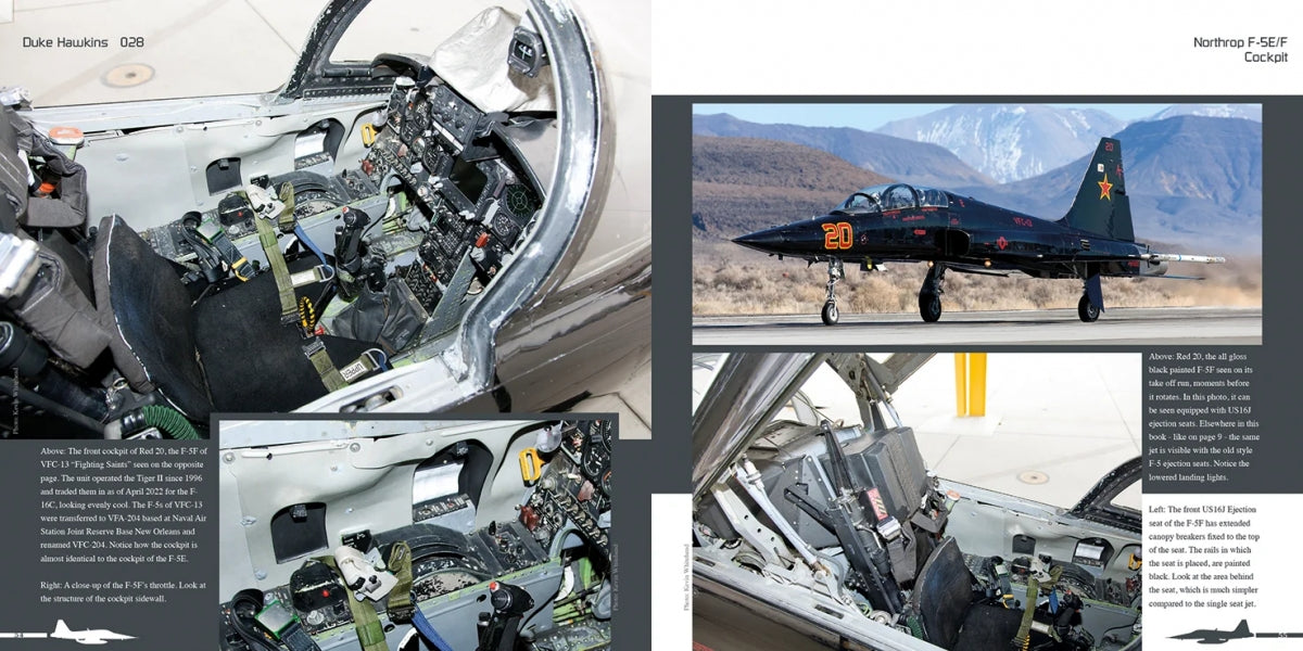 Publications HMH DH-028 Northrop F-5 Freedom Fighter &amp;amp; Tiger II - Avion en détail 028 (Version anglaise) – image 5