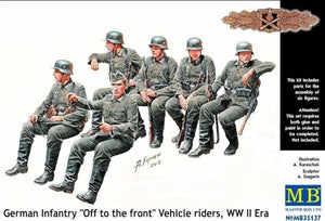 Master Box 35137 Infanterie allemande en route vers le front, cavaliers de véhicules, époque Seconde Guerre mondiale (1/35)